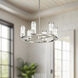 Revolve 6 Light 18.63 inch Clear Glass/Polished Nickel Chandelier Ceiling Light