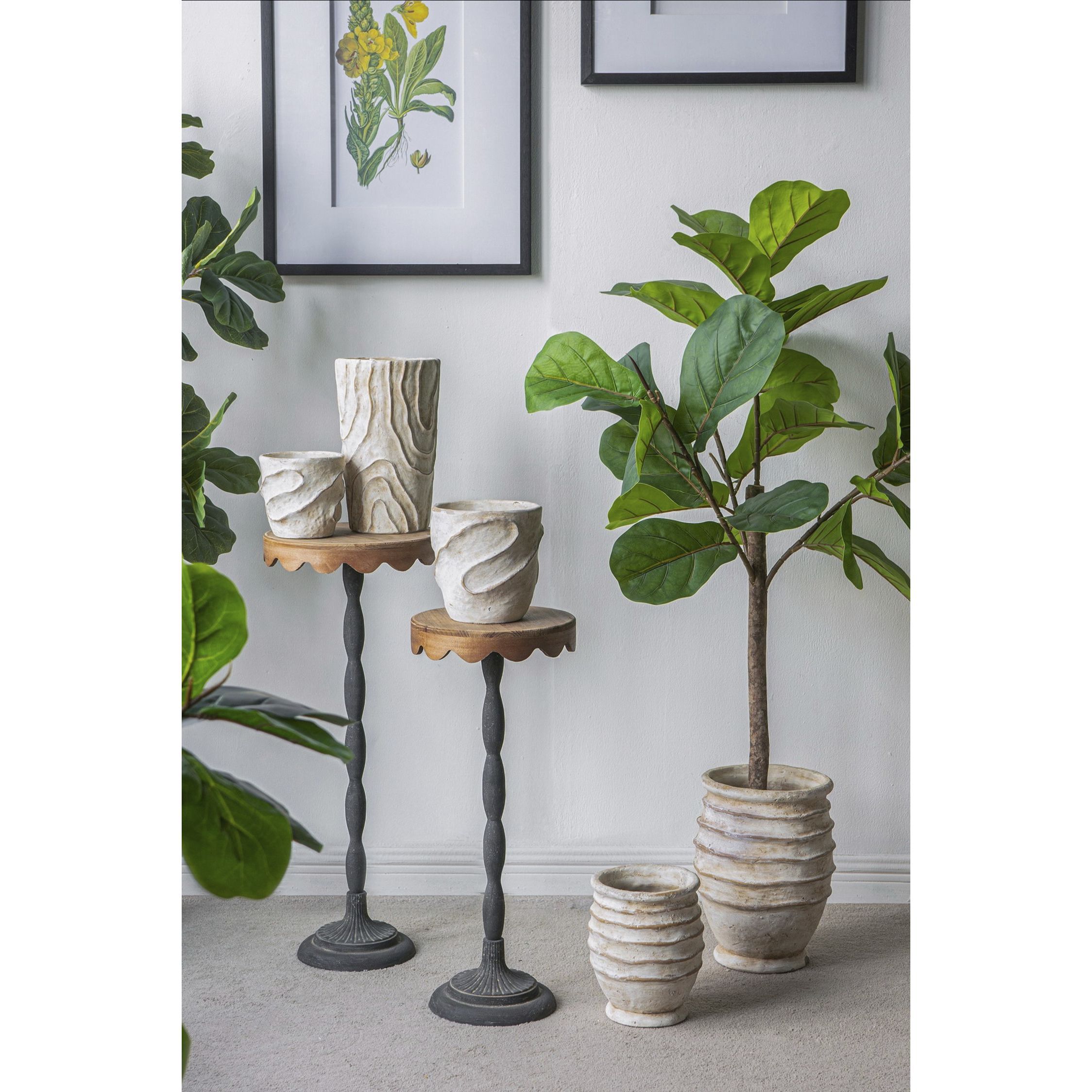 Anita 25.4 X 10.4 inch Black and Brown Side Table