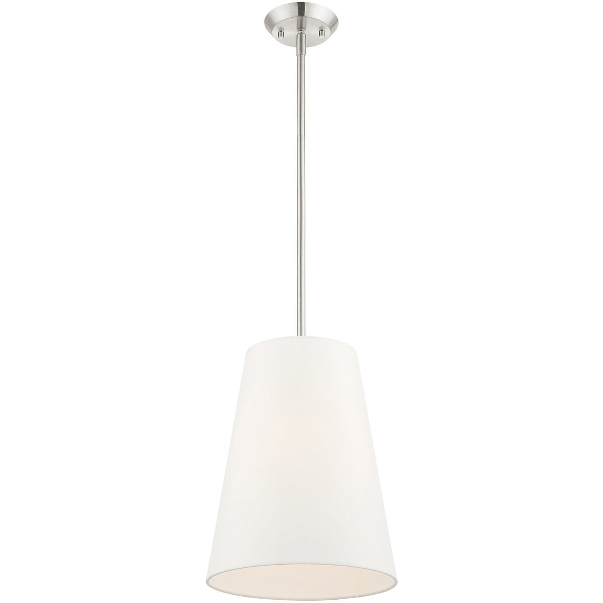 Prato 1 Light 11 inch Brushed Nickel Pendant Ceiling Light