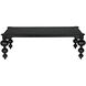 Claudio 99 X 54 inch Hand Rubbed Black Dining Table