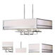 Ione 8 Light 32.5 inch Chrome Square Pendant Ceiling Light