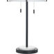 Royce 25 inch 60 watt Zammel and White Table Lamp Portable Light