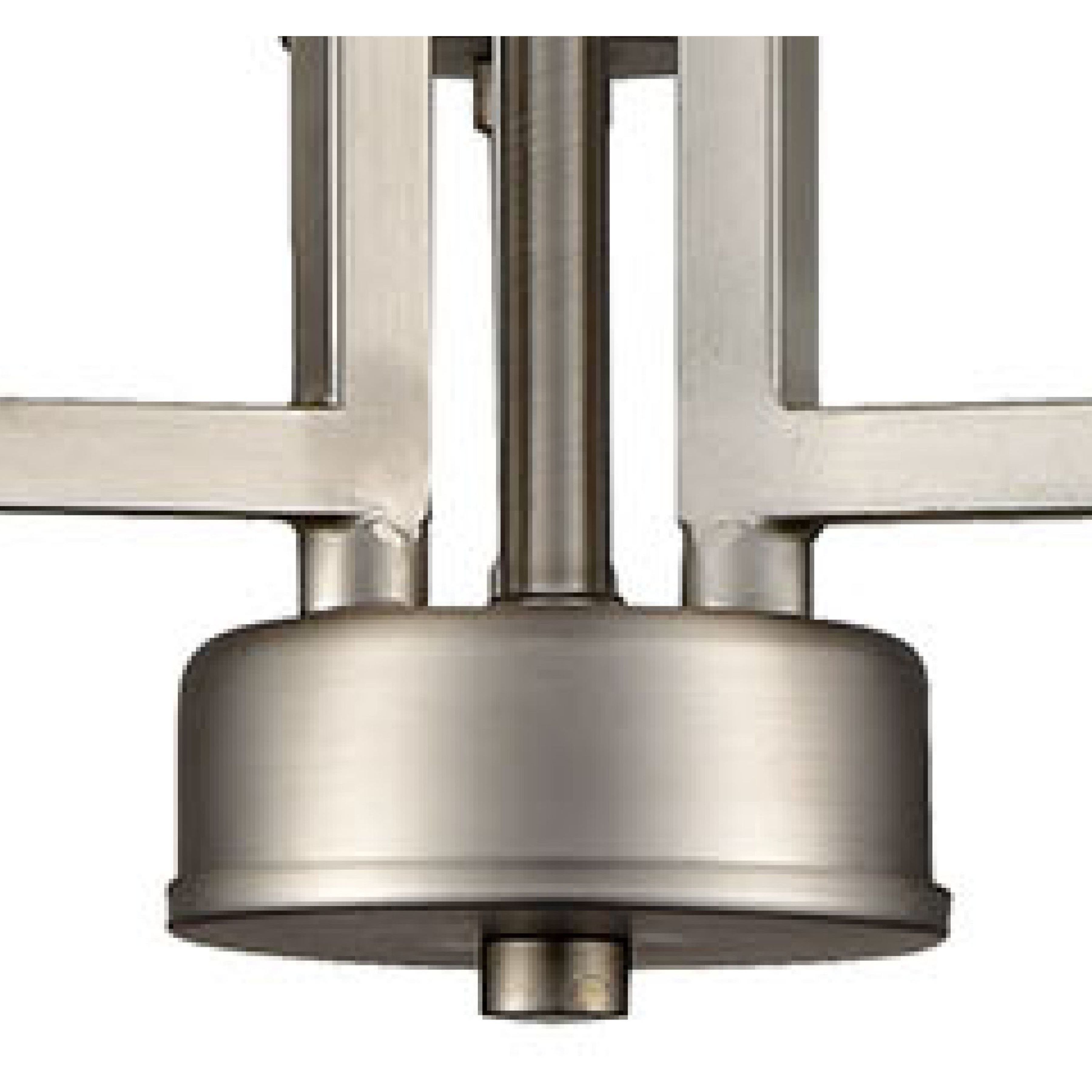 West End 3 Light 15 inch Brushed Nickel Chandelier Ceiling Light