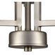 West End 3 Light 15 inch Brushed Nickel Chandelier Ceiling Light