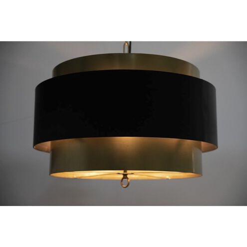 Demetrius 4 Light 24 inch Antique Brass Pendant Ceiling Light