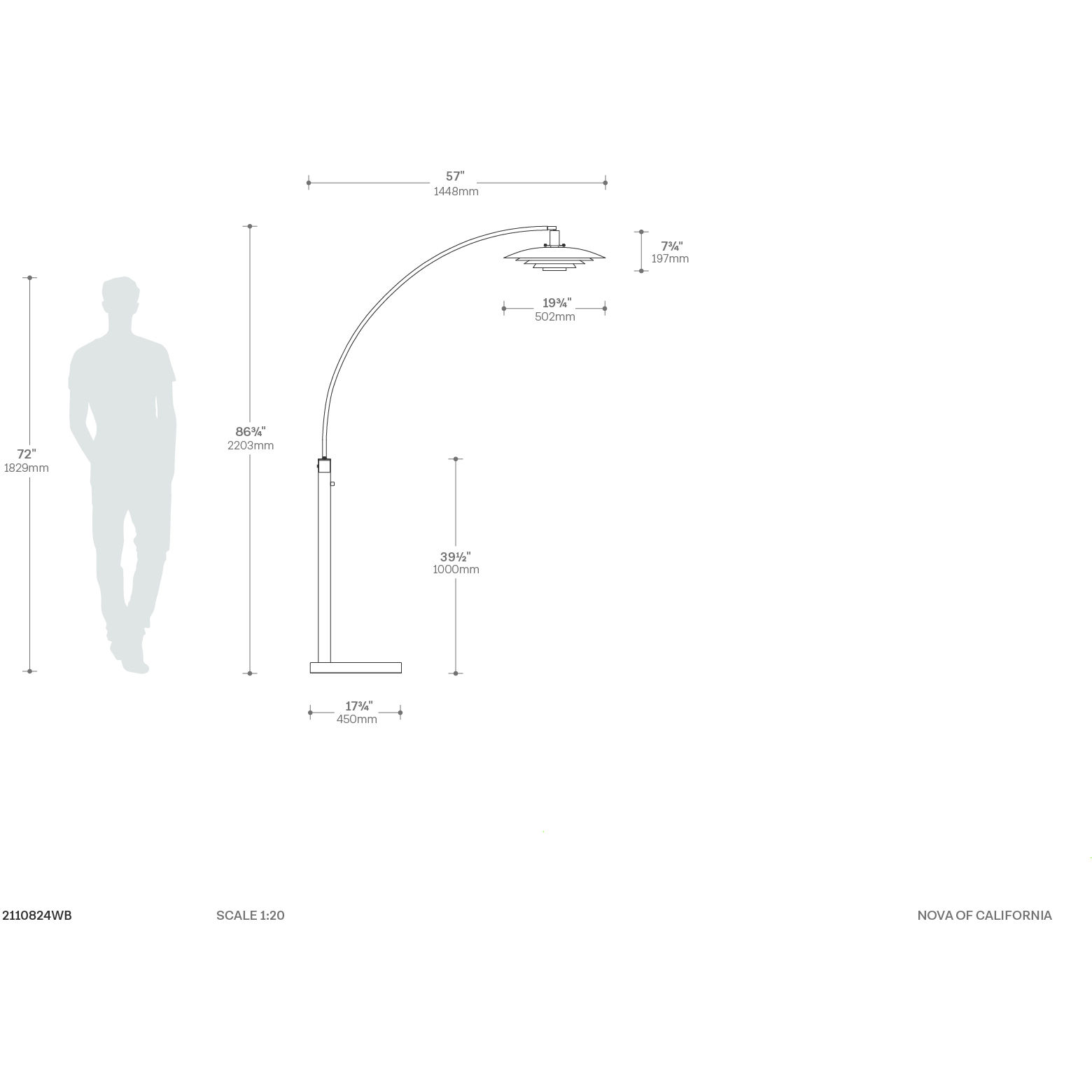 Rancho Mirage 87 inch 60.00 watt Weathered Brass and Black Arc Floor Lamp Portable Light