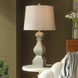 Old Gray 30.5 inch 150 watt Gray Distressed Table Lamp Portable Light