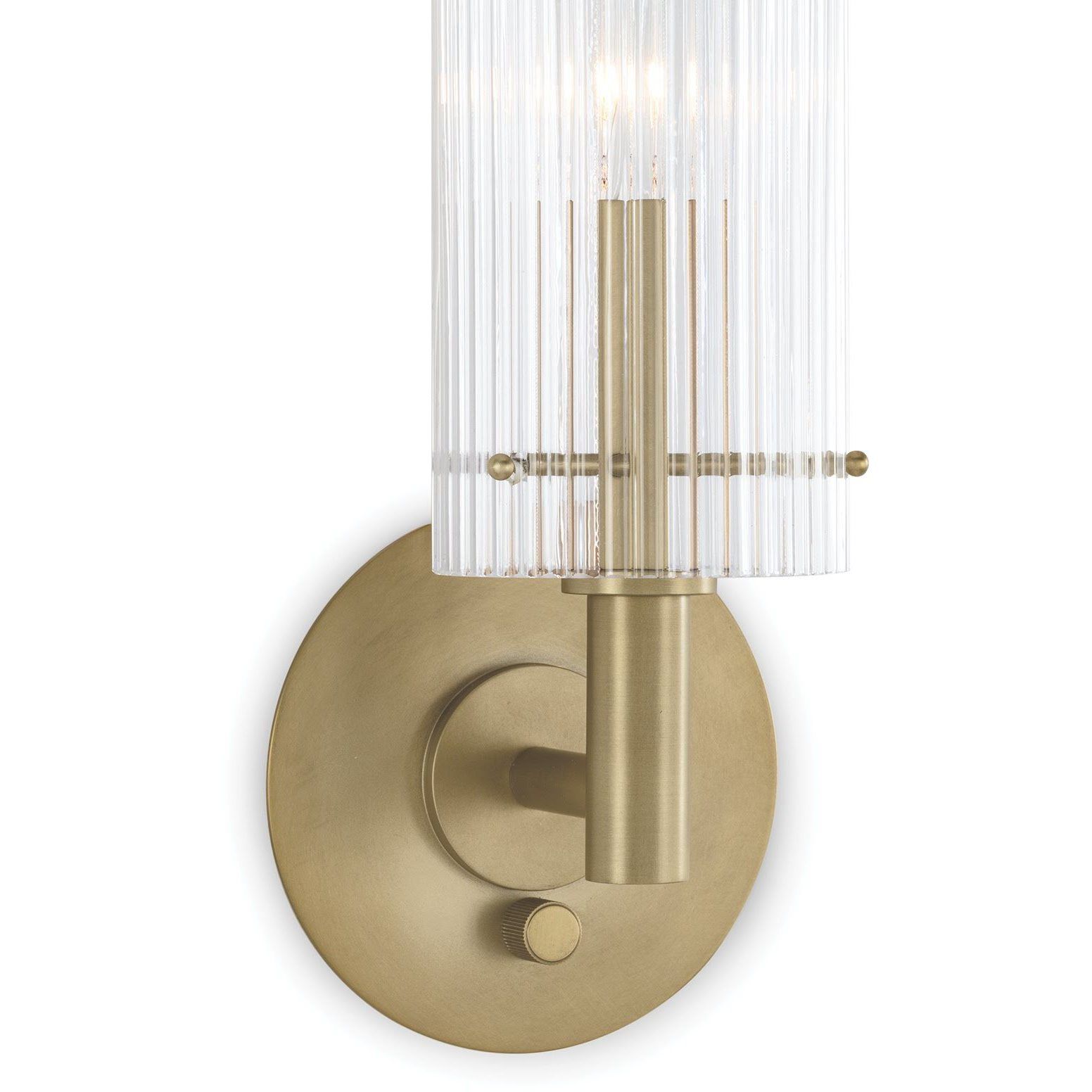 Dixie 1 Light 5.5 inch Natural Brass Wall Sconce Wall Light