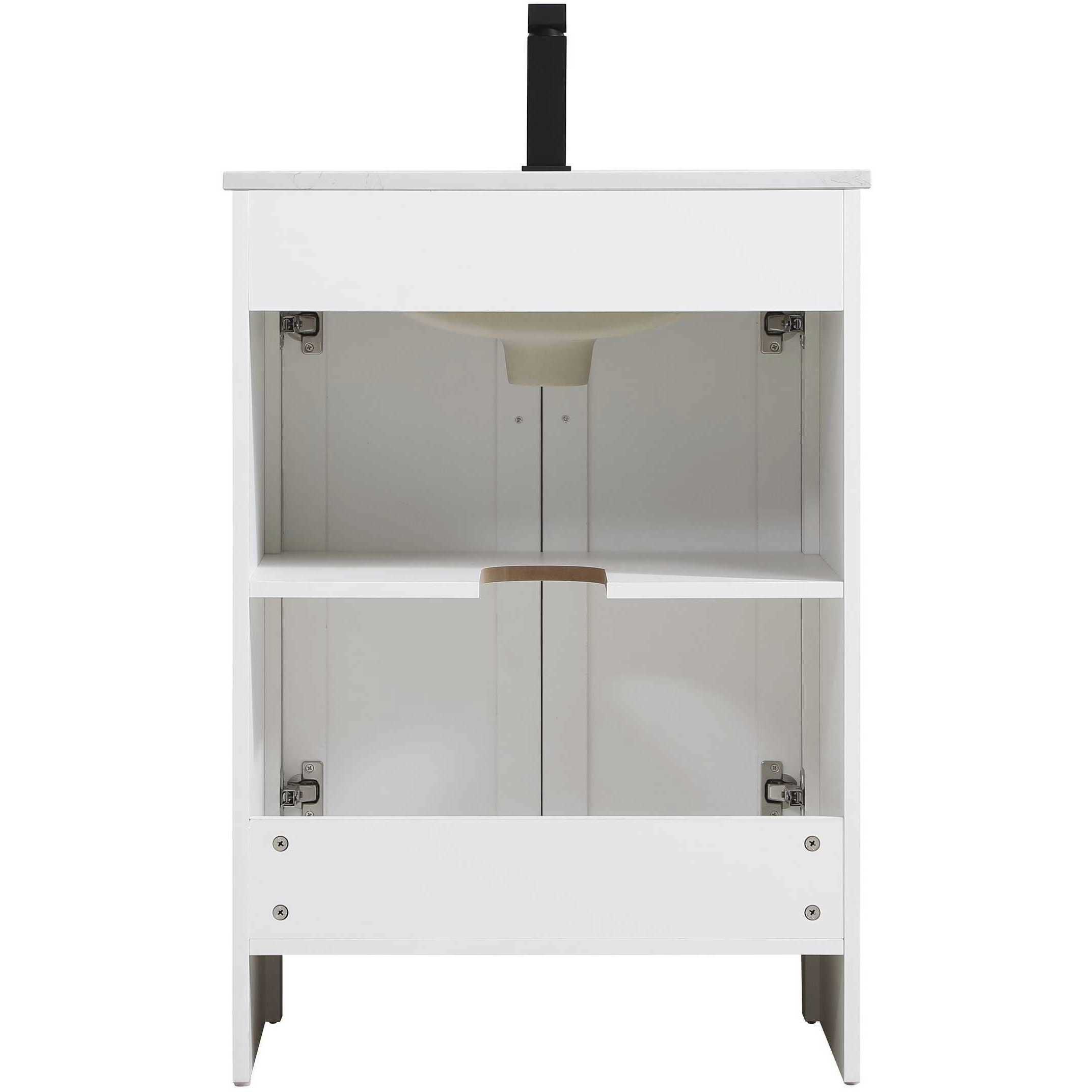 Finnley 24 X 34 inch White Bathroom Vanity Cabinet