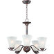 Vital 5 Light 23 inch Oil Rubbed Bronze Chandelier Ceiling Light