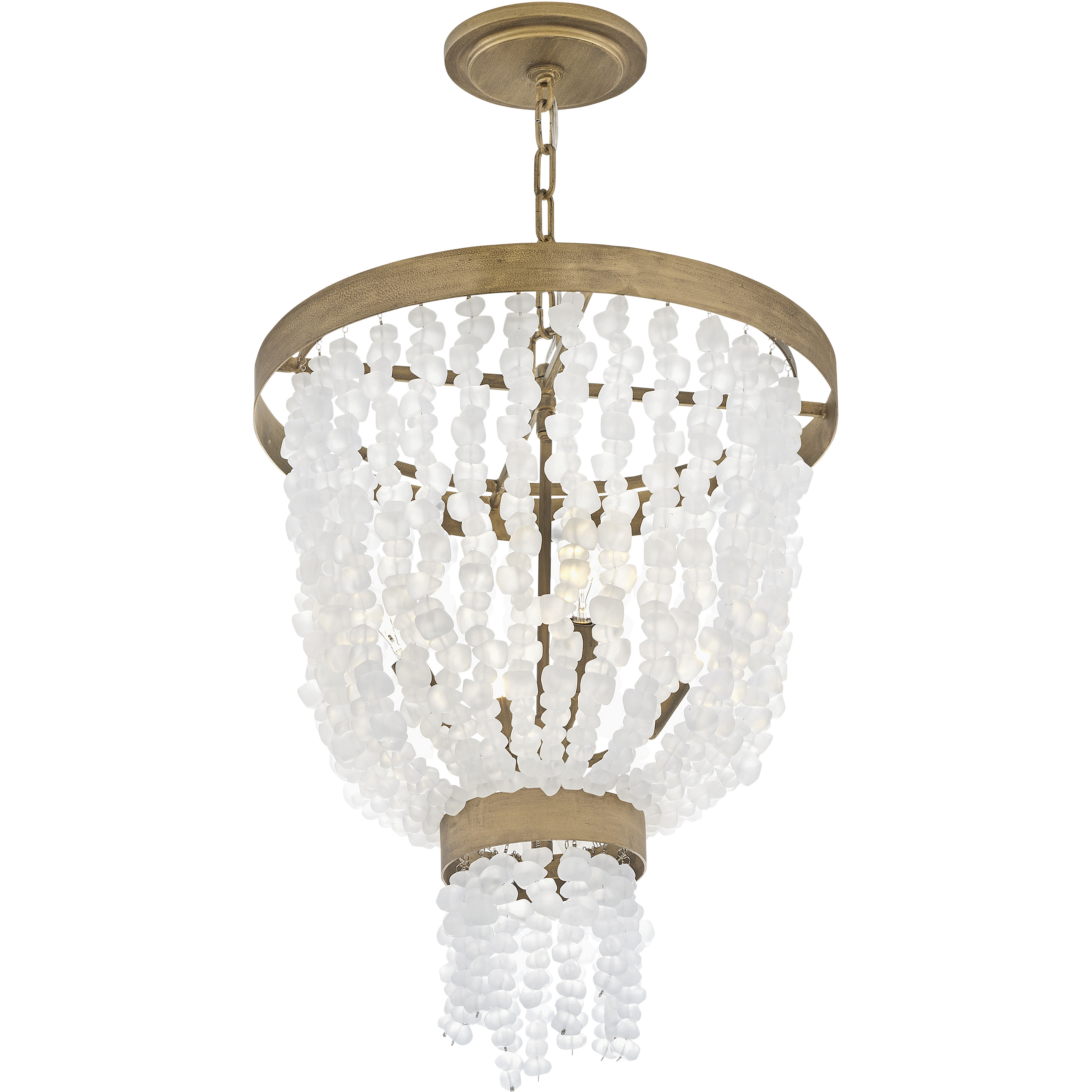 Dune LED 18 inch Burnished Gold Pendant Ceiling Light