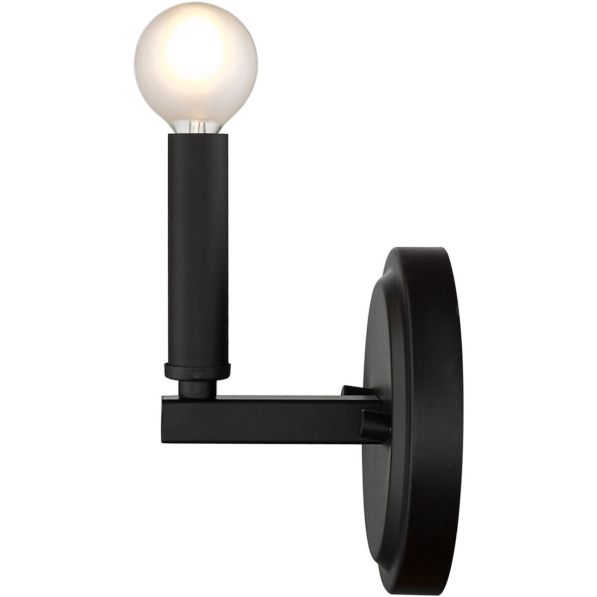 Sawyer 1 Light 5 inch Matte Black Sconce Wall Light