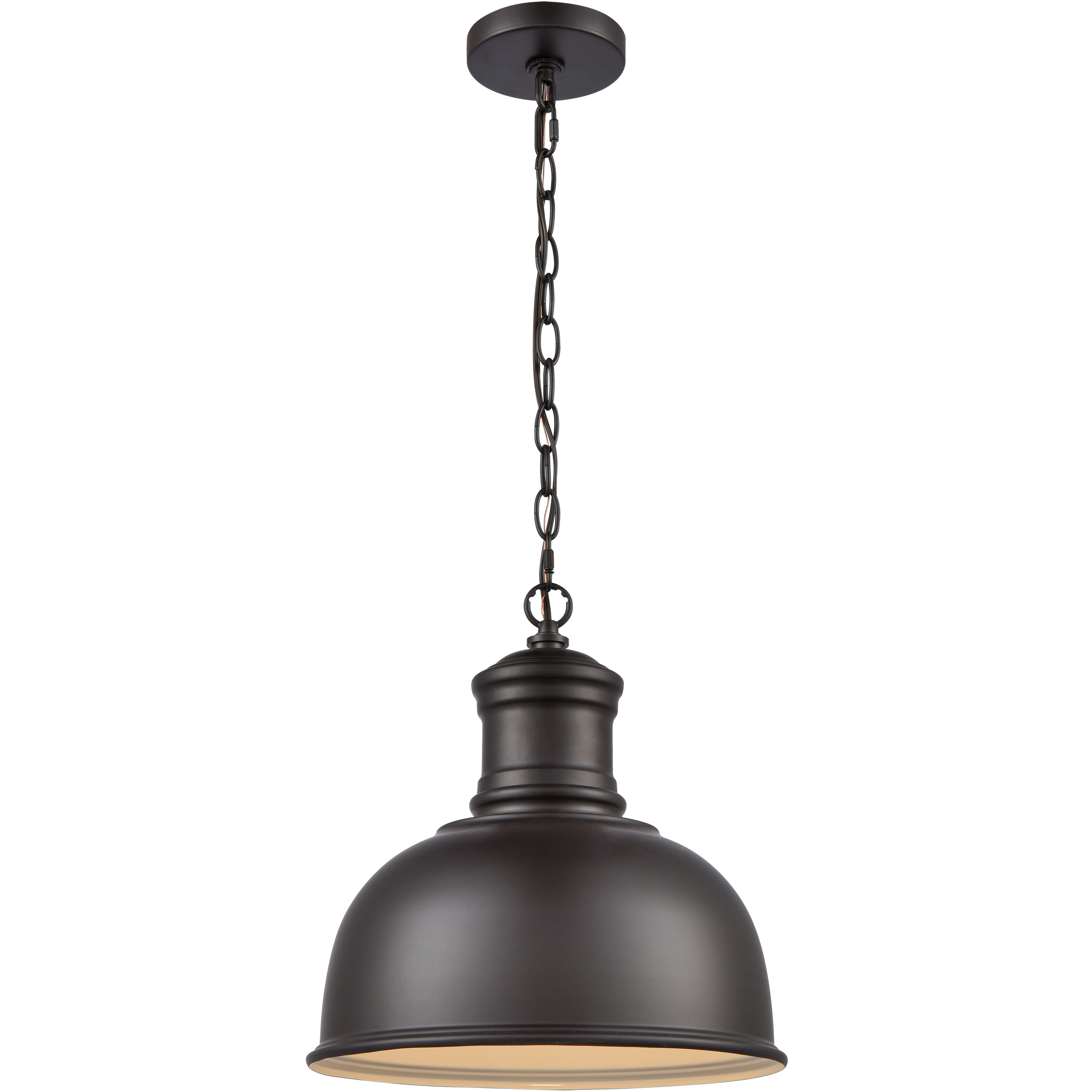 Cedar Park 1 Light 13 inch Oil Rubbed Bronze Outdoor Pendant