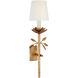 Julie Neill Clementine LED 7.25 inch Antique Gold Leaf Tail Sconce Wall Light