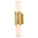 Marvel 2 Light 5 inch Aged Brass Bath/Vanity Wall Light