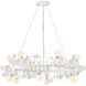 Lolli 12 Light 30 inch Textured Plaster Chandelier Ceiling Light