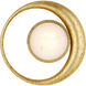 Muluk LED 14 inch Gold Leaf ADA Wall Sconce Wall Light, Marjorie Skouras Collection