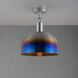 Forked LED 13.39 inch Burnt Steel Flush Mount Ceiling Light