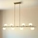 Julep LED 64 inch Brushed Gold Linear Chandelier Ceiling Light