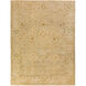 Antique 66 X 42 inch Beige, Mustard, Moss Rug