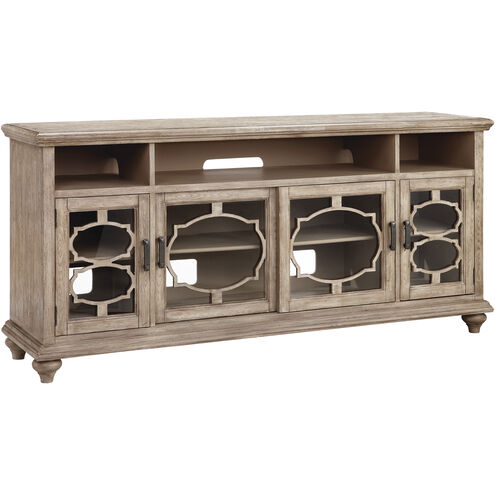 Bohema 72 X 18 inch Cream with Clear Media Console