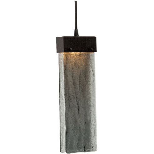 Parallel Pendant Ceiling Light in Smoke Granite, Flat Bronze, 2700K LED
