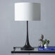 Salvora 27 inch 100 watt Black Table Lamp Portable Light