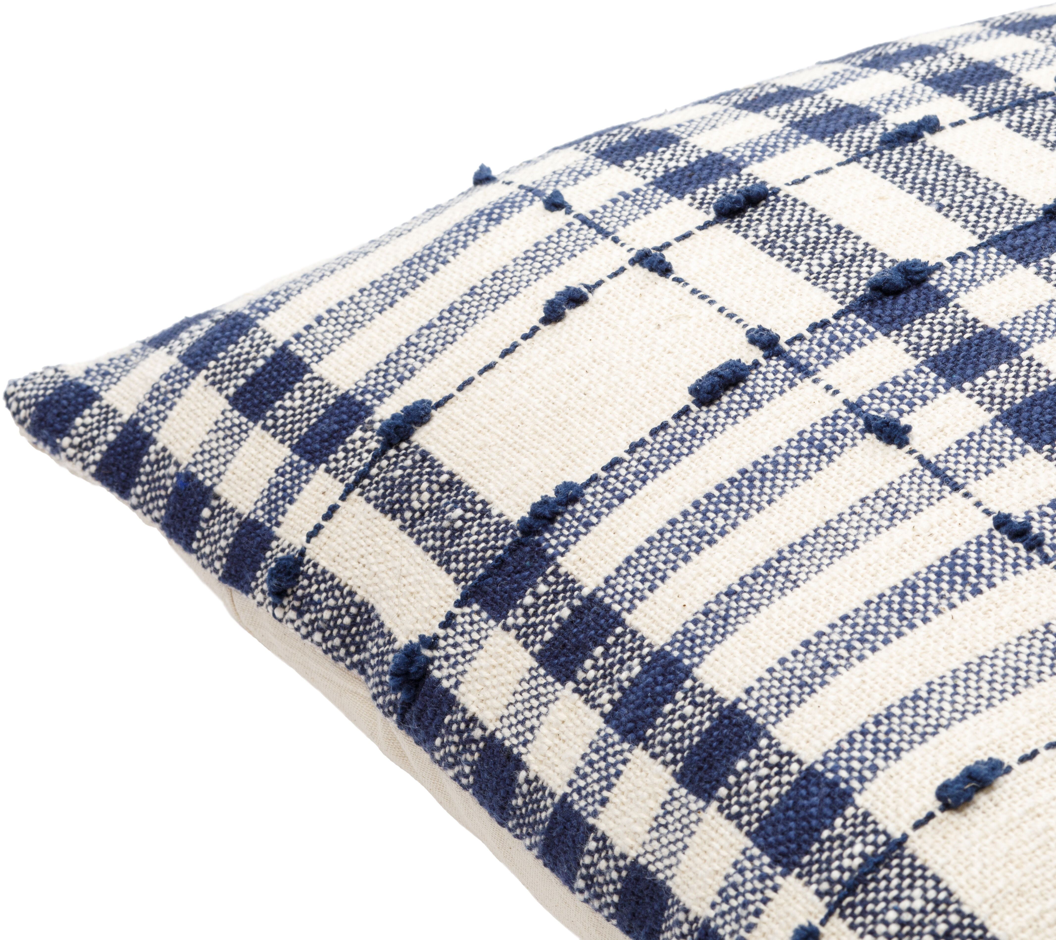 Kellan 18 inch Dark Blue Pillow Kit in 18 x 18, Square