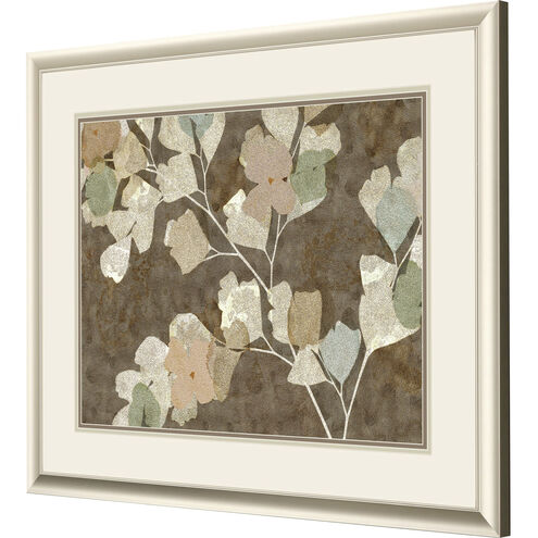 Antique Blossom Brown and Green and Neutral and Beige Framed Art