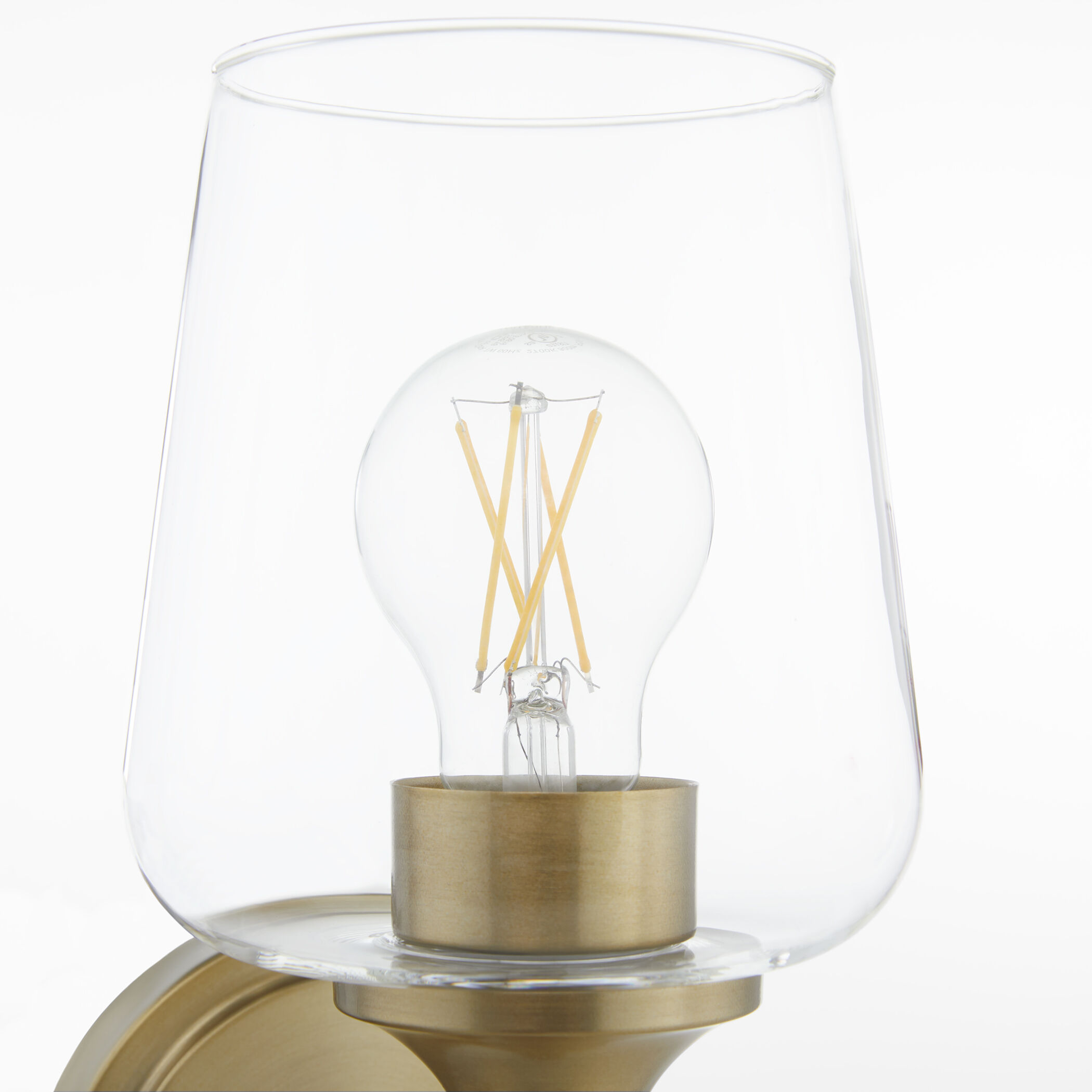 Raymond Wall Mount Wall Light in Aged Brass