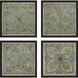 Geometrics Collection Blue Framed Art