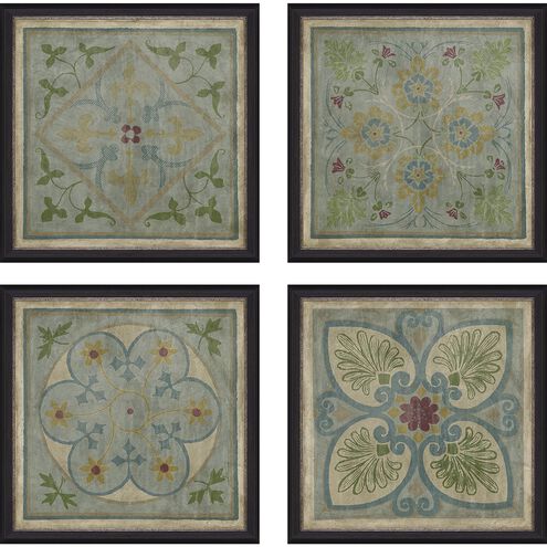 Geometrics Collection Blue Framed Art