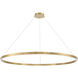 Lunar 59.75 inch Aged Brass Pendant Ceiling Light