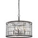 Nadina 6 Light 22 inch Silverdust Iron Chandelier Ceiling Light