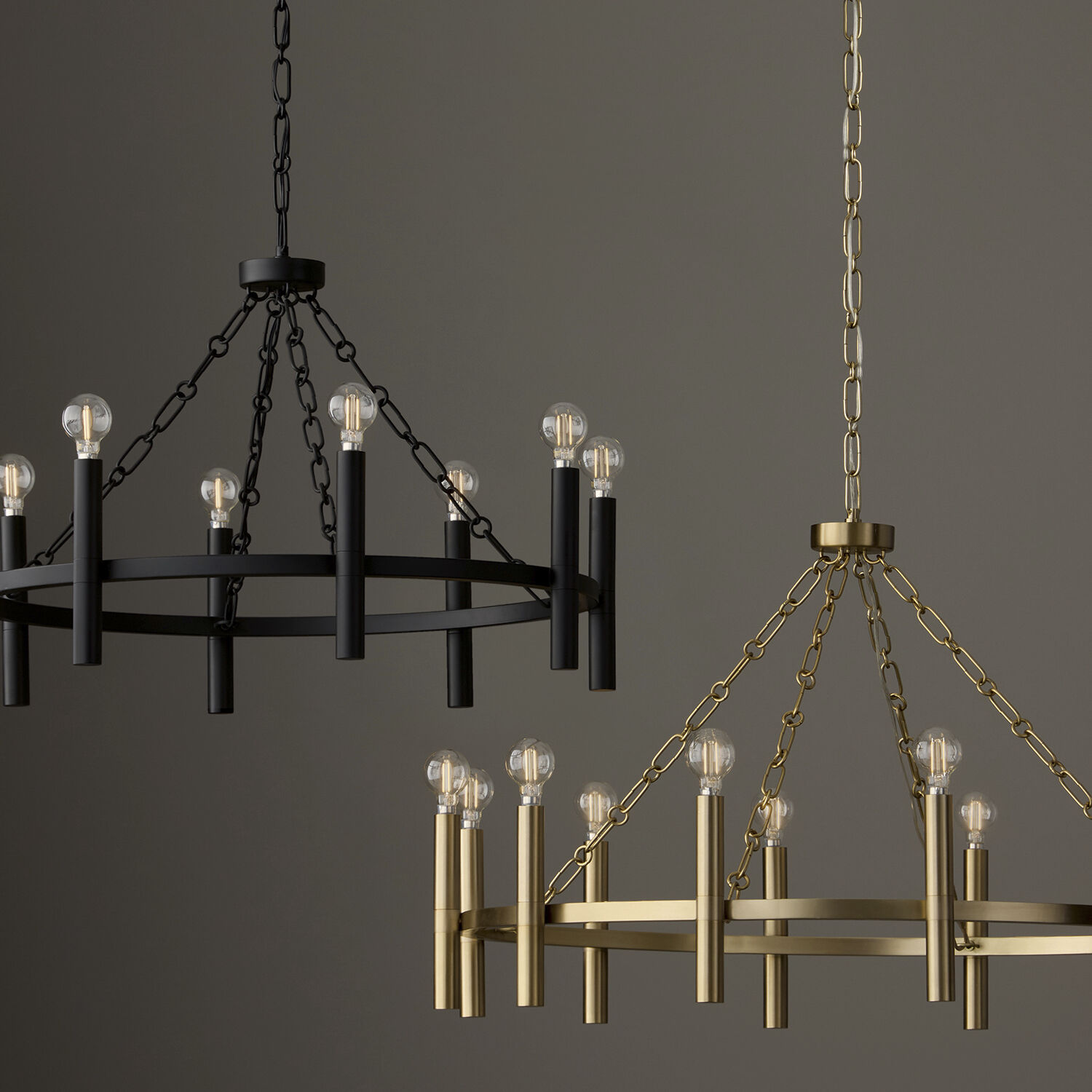 Winton 12 Light 35 inch Matte Brass Chandelier Ceiling Light