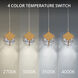 Ice Cube LED 18.63 inch Aged Brass Multi-Light Pendant Ceiling Light, dweLED