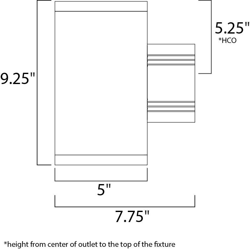Lightray Wall Sconce Wall Light in Brushed Aluminum