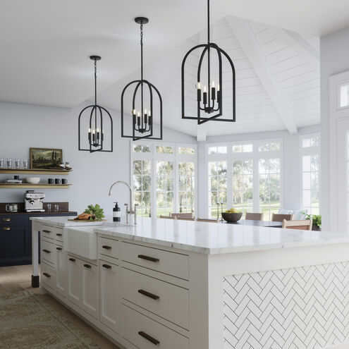 Lawson 4 Light 16 inch Matte Black Foyer Ceiling Light