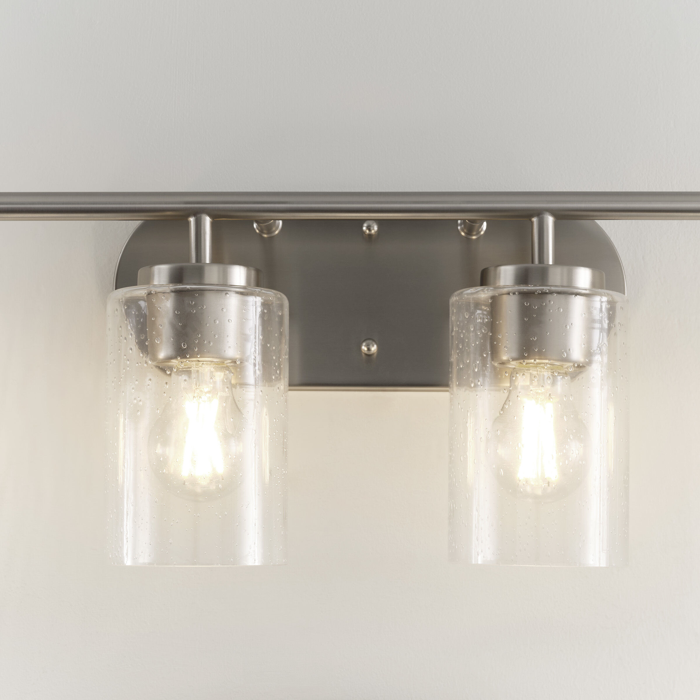 Oslo 4 Light 27.5 inch Brushed Nickel Wall Bath Fixture Wall Light