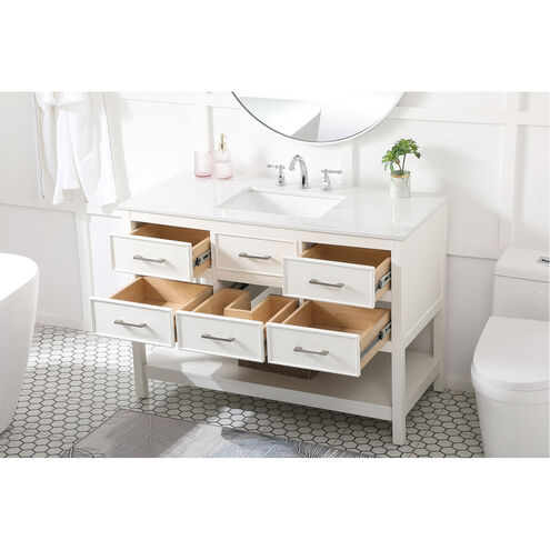 Sinclaire 48 X 22 X 34 inch White Vanity Sink Set