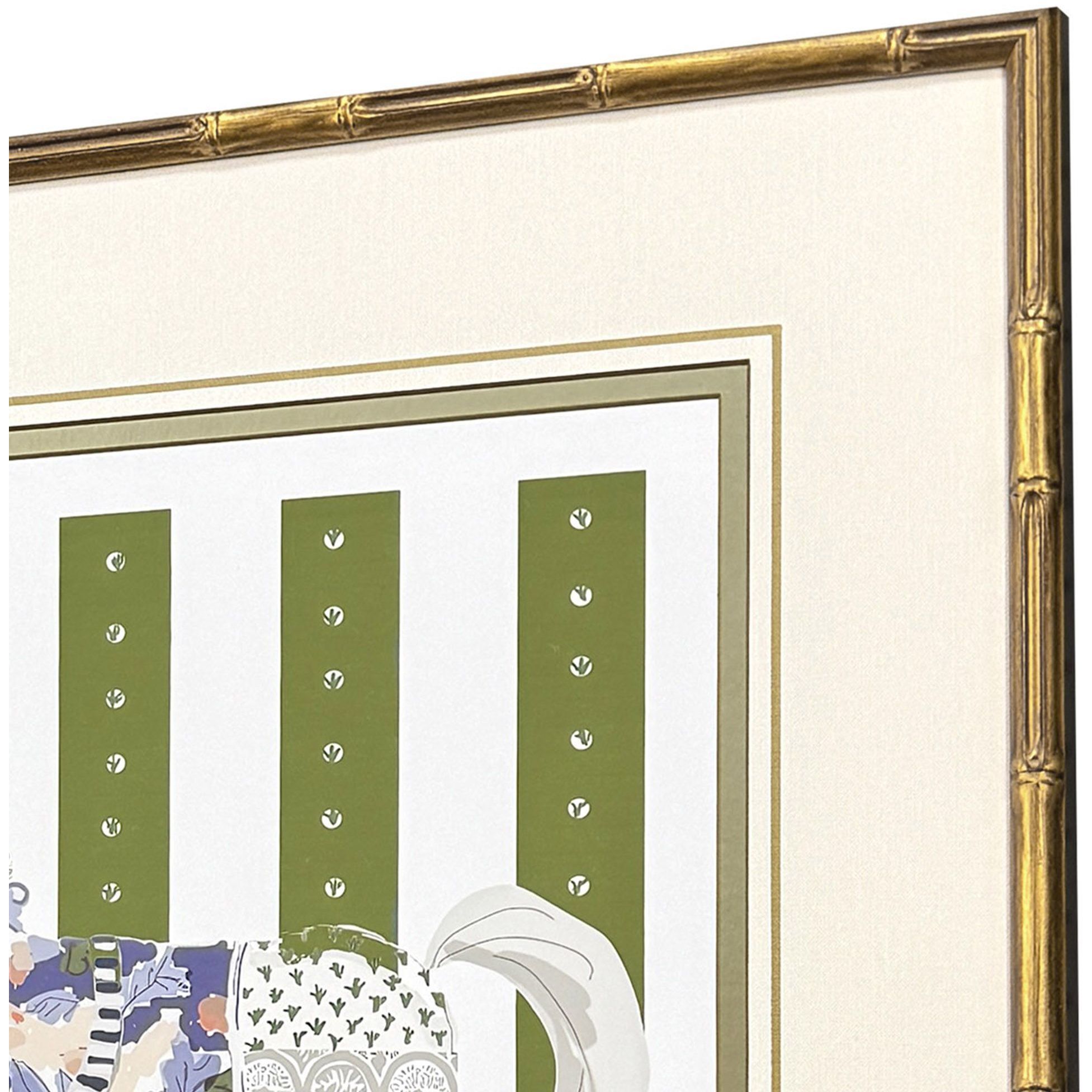 High Stepping Multi and Blue and Green and Red Framed Art