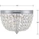 Nola 2 Light 11.5 inch Polished Chrome Flush Ceiling Light