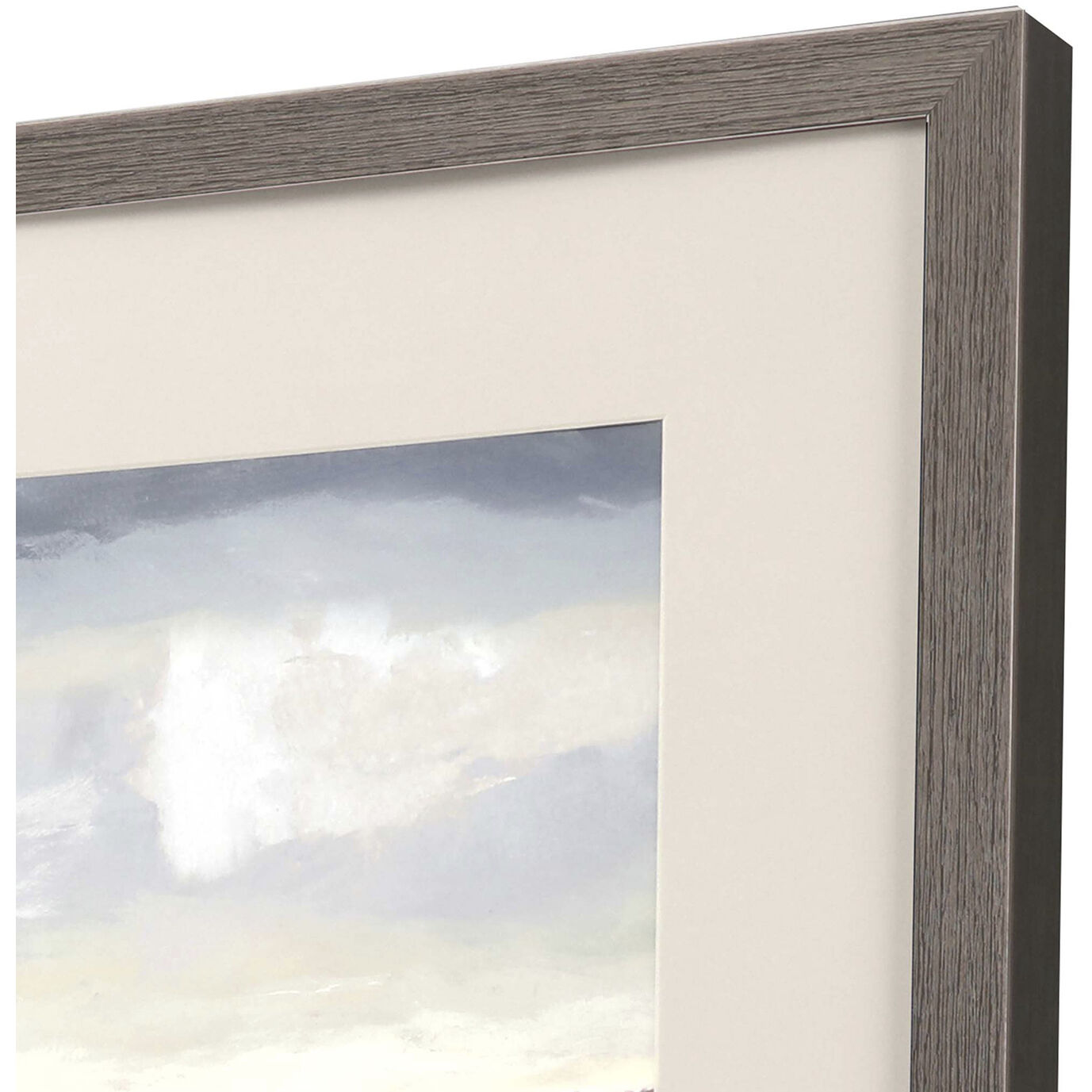 Tirwedd Blue and Beige and Gray and Multi Framed Art