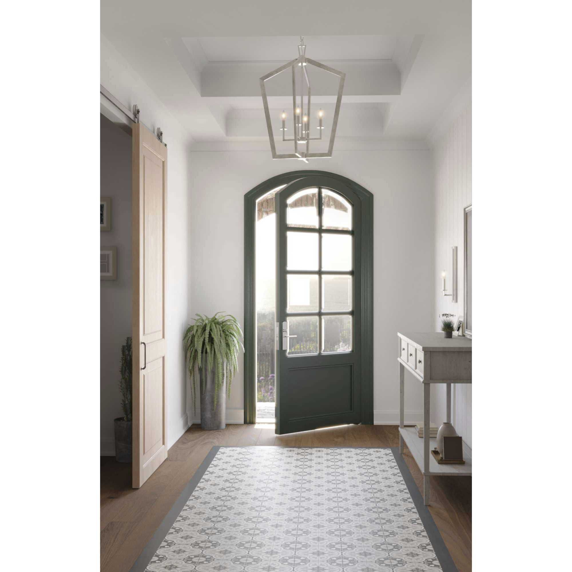 Galloway 4 Light 24 inch Brushed Nickel Foyer Light Ceiling Light