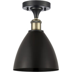 Ballston Dome 1 Light 8 inch Black Antique Brass Semi-Flush Mount Ceiling Light