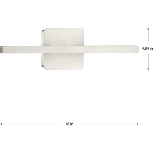 Phase 5 LED LED 16 inch Brushed Nickel Linear Vanity Light Wall Light, Progress LED