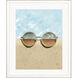 Summer Chill Turquoise and Beige and Blue Framed Art