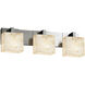 Alabaster Rocks LED 27 inch Brushed Nickel Vanity Light Wall Light in 2100 Lm LED, Rectangle