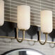 Solia LED 32 inch Champagne Bronze with Black Bathroom Vanity Light Wall Light