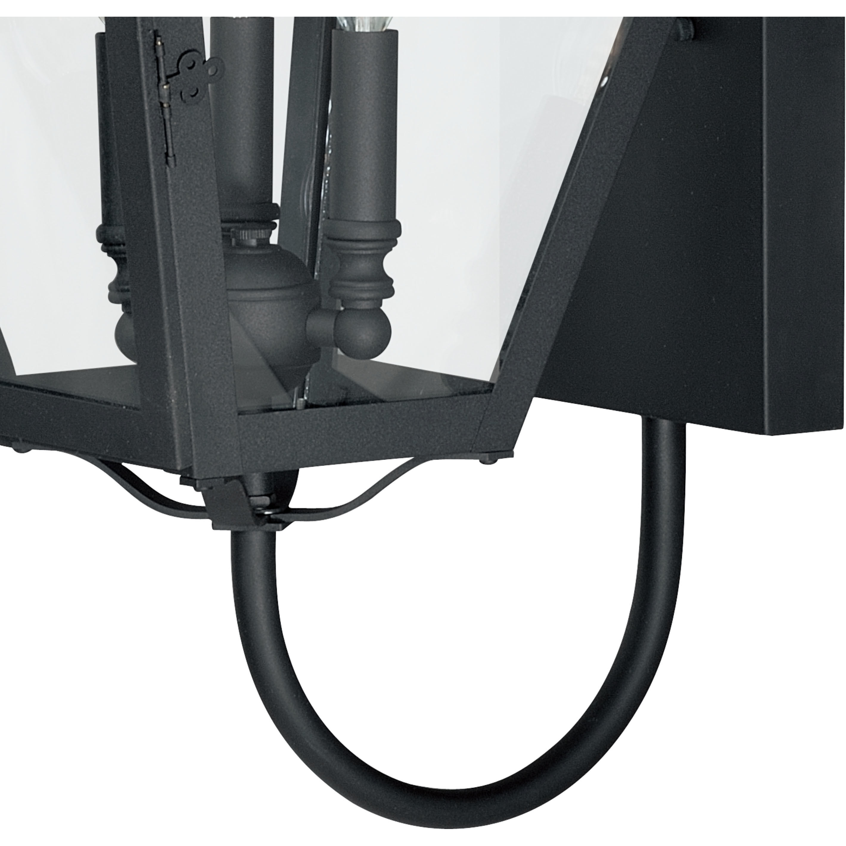 Nottingham LED 26.75 inch Textured Black Outdoor Wall